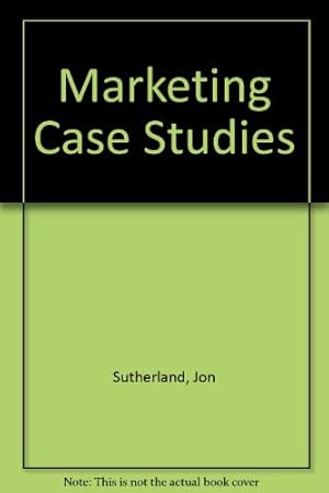 Imagen del vendedor de Marketing Case Studies a la venta por WeBuyBooks