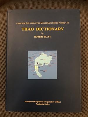 Bild des Verkufers fr Thao Dictionary Language and Linguistics Monograph Series A5 zum Verkauf von The Groaning Board