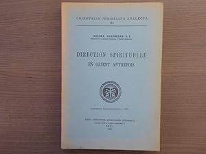 Imagen del vendedor de La direction spirituelle en Orient autrefois. a la venta por Tir  Part