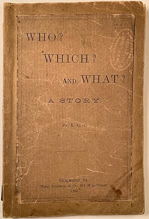 Imagen del vendedor de Who? Which? and What? A Story a la venta por Stellar Books & Ephemera, ABAA