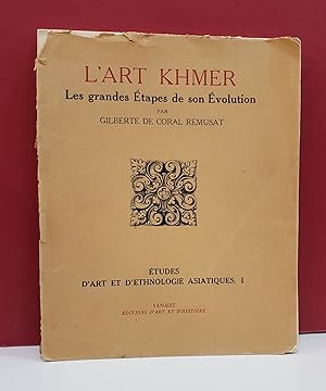 Seller image for L'art Khmer: Les Grandes Etapes de son Evolution for sale by Moe's Books