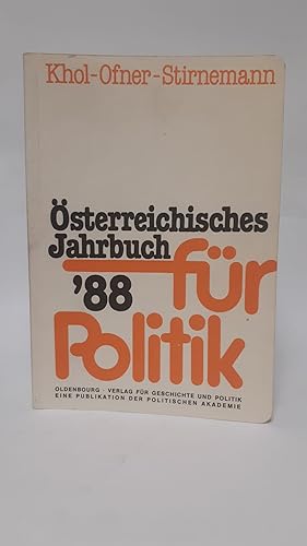Bild des Verkufers fr sterreichisches Jahrbuch fr Politik: 1988 zum Verkauf von Antiquariat Buchkauz