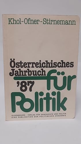 Bild des Verkufers fr sterreichisches Jahrbuch fr Politik: 1987 zum Verkauf von Antiquariat Buchkauz