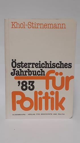 Bild des Verkufers fr sterreichisches Jahrbuch fr Politik: 1983 zum Verkauf von Antiquariat Buchkauz