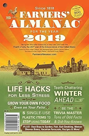 Seller image for 2019 Farmers' Almanac for sale by Reliant Bookstore