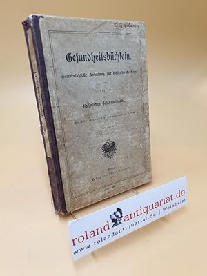 Imagen del vendedor de Gesundheitsbchlein ; Gemeinfaliche Anleitung zur Gesundheitspflege a la venta por Roland Antiquariat UG haftungsbeschrnkt