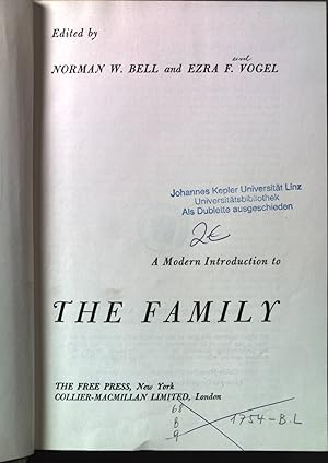 Seller image for A Modern Introduction to the Family for sale by books4less (Versandantiquariat Petra Gros GmbH & Co. KG)