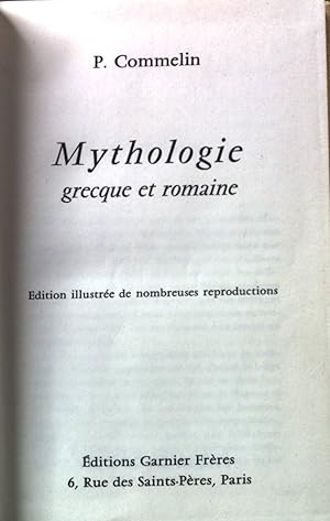 Imagen del vendedor de Mythologie Grecque et Romaine. a la venta por books4less (Versandantiquariat Petra Gros GmbH & Co. KG)