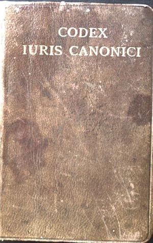 Immagine del venditore per Codex iuris canonici PII X Pontificis Maximi; venduto da books4less (Versandantiquariat Petra Gros GmbH & Co. KG)