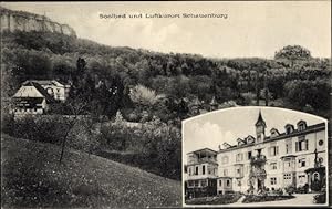 Ansichtskarte / Postkarte Liestal Kt Basel Land Schweiz, Solbad Schauenburg, Gebäude, Landschaft