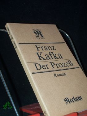 Immagine del venditore per Der Prozess : Roman / Franz Kafka venduto da Antiquariat Artemis Lorenz & Lorenz GbR