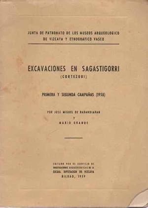 Imagen del vendedor de Excavaciones en Sagastigorri (Cortezubi) Primera y segunda campaas (1958). a la venta por Librera Astarloa