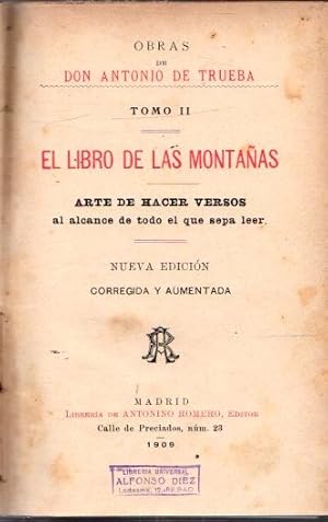 Immagine del venditore per El libro de las montaas. Tomo II . venduto da Librera Astarloa