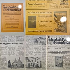 Seller image for Die nationalsozialistische Gemeinde. Zentralblatt der NSDAP fr Gemeindepolitik 2. Jahrgang Folge 20 vom 15. Oktober 1934 * G a u l e i t e r M a r t i n M u t s c h m a n n for sale by Galerie fr gegenstndliche Kunst