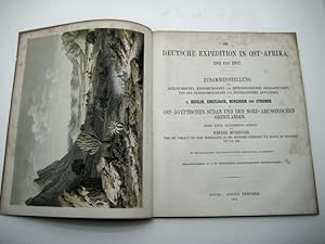 Bild des Verkufers fr Die Deutsche Expedition in Ost-Afrika 1861 und 1862. Zusammenstellung der astronomischen, hypsometrischen und meteorologischen Beobachtungen, und der trigonometrischen und itinerarischen Aufnahmen von Heuglin, Kinzelbach, Munzinger und Steudner im Ost-gyptischen Sudan und den Nord-Abessinischen Grenzlanden. Nebst einem allgemeine Bericht ber den Verlauf und seine Betheiligung an der Deutschen Expedition von Massua bis Kordofan, 1861 und 1862. zum Verkauf von Mller & Grff e.K.