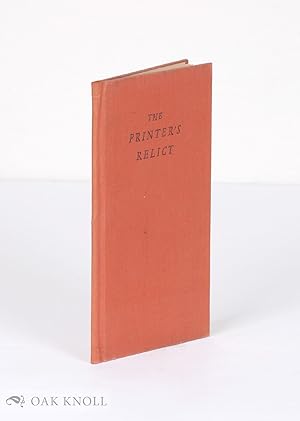 Seller image for PRINTER'S RELICT, AN EXAMPLE TO HER SEX.|THE for sale by Oak Knoll Books, ABAA, ILAB