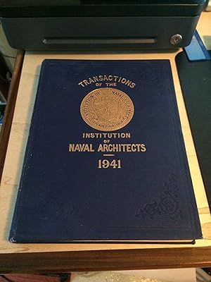 Image du vendeur pour Transactions of the Institution of Naval Architects, Volume 83, 1941 mis en vente par Dreadnought Books