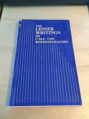The Lesser Writings of C. M. F. von Boenninghausen