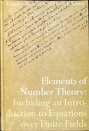 Imagen del vendedor de Elements of Number theory, Including an Introduction to Equations over Finite Fields a la venta por Sylvain Par