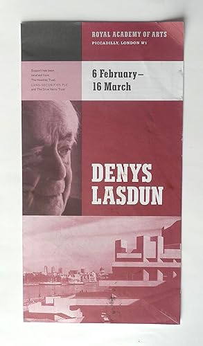 Denys Lasdun. Royal Academy of Arts.London 6 February-16 March 1997.