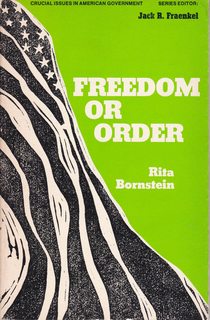 Imagen del vendedor de Freedom or Order: Must We Choose a la venta por Never Too Many Books