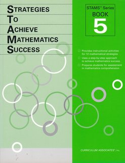 Strategies to Achieve Mathematics Success STAMS Series Book 5