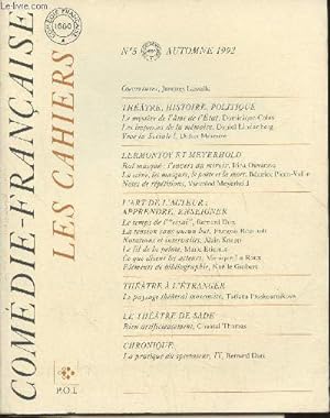 Bild des Verkufers fr Cahiers de la Comdie-Franaise n5- Automne 1992 zum Verkauf von Le-Livre