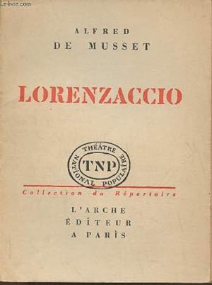 Image du vendeur pour Lorenzaccio- drame mis en vente par Le-Livre