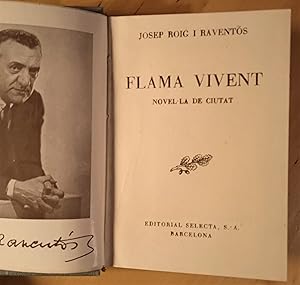 Imagen del vendedor de Flama vivent. Novel-la de ciutat a la venta por Llibres Bombeta