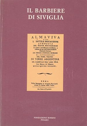 Immagine del venditore per Il barbiere di Siviglia venduto da Arca dei libri di Lorenzo Casi