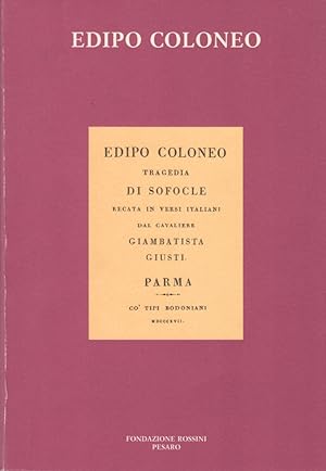 Immagine del venditore per Edipo Coloneo venduto da Arca dei libri di Lorenzo Casi
