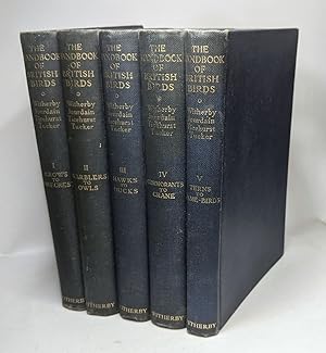 The handbook of british birds - 5 volumes: 1/ Crows to firecrest + 2/ Warblers to owls + 3/ Hawks...