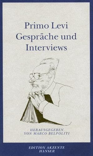 Seller image for Primo Levi: Gesprche und Interviews. for sale by Wissenschaftl. Antiquariat Th. Haker e.K
