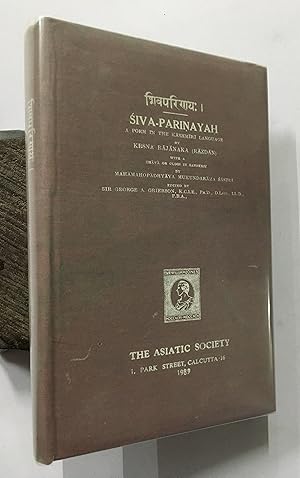 Imagen del vendedor de Siva-Parinayah. A Poem In The Kashmiri Language By Krsna Rajanaka a la venta por Prabhu Book Exports