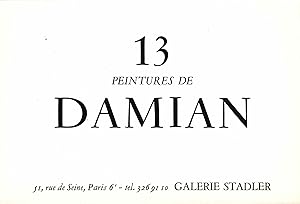 13 PEINTURES DE DAMIAN