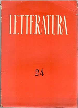 Letteratura Rivista Trimestrale Di Letteratura Contemporanea Anni VII Numero I Gennaio Aprile 194...
