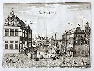 "Marckt in Bremmen" - Bremen Marktplatz Rathaus