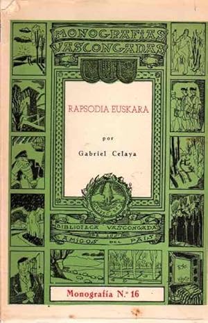 Bild des Verkufers fr Rapsodia euskara . zum Verkauf von Librera Astarloa