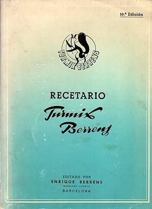 Imagen del vendedor de Recetario Turmix-Berrens . a la venta por Librera Astarloa