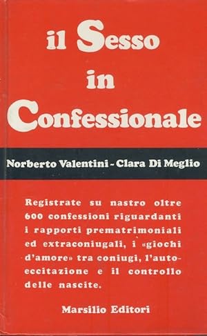 Immagine del venditore per Il sesso in confessionale venduto da librisaggi