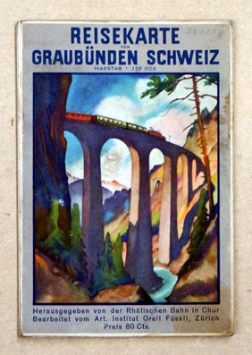 Bild des Verkufers fr Reisekarte von Graubnden- Schweiz. M1: 250 000. zum Verkauf von antiquariat peter petrej - Bibliopolium AG