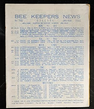Bee Keepers News Digests Jan-Feb 1964 No.144 World News Practical Bee Keeping Research New Ideas