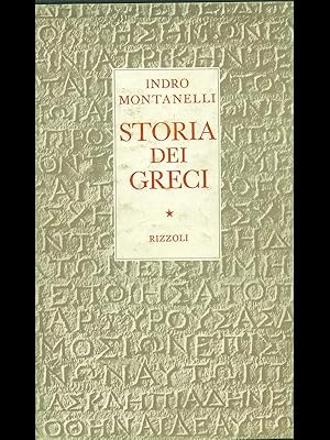 Bild des Verkufers fr Storia dei Greci zum Verkauf von Librodifaccia