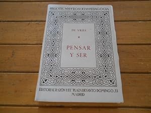 Seller image for Pensar y ser. Versin espaola por Jos A. Menchaca. for sale by Librera Camino Bulnes