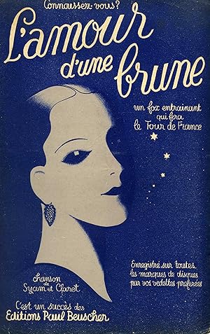 Partition de "L'Amour d'une brune", fox