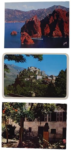 LA CORSE: 3 CARTES POSTALES 1965-1985.: