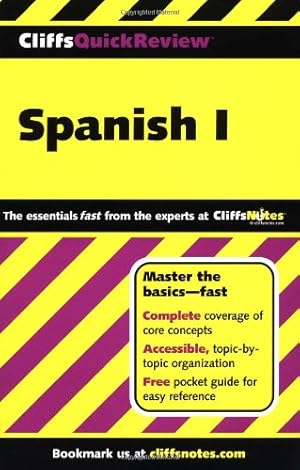 Seller image for CliffsQuickReview Spanish I for sale by Reliant Bookstore