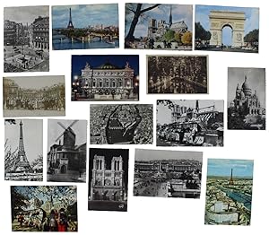 PARIS: LOT OF 16 VINTAGE POSTCARDS.: