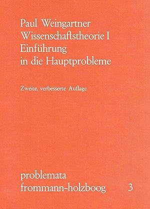 Bild des Verkufers fr Wissenschaftstheorie I. Einfhrung in die Hauptprobleme. zum Verkauf von Antiquariat Bernhardt