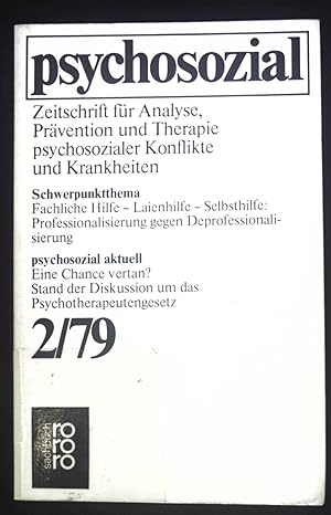 Seller image for Psychosozial; Teil: Jg. 2. 1979. rororo ; 7204 : rororo-Sachbuch for sale by books4less (Versandantiquariat Petra Gros GmbH & Co. KG)